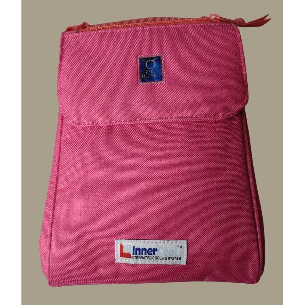 Zero Degrees Pink Innercool Lunch Bag With Integrated Cooling System NWOT